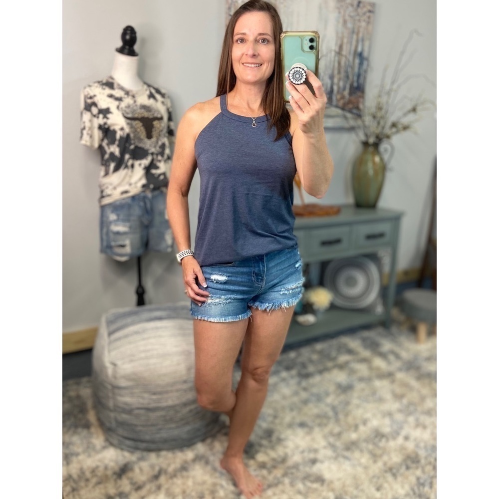 ❤️🔥Tri Rocker Tank Floaty Top Blue 2320 - Picture 9 of 11